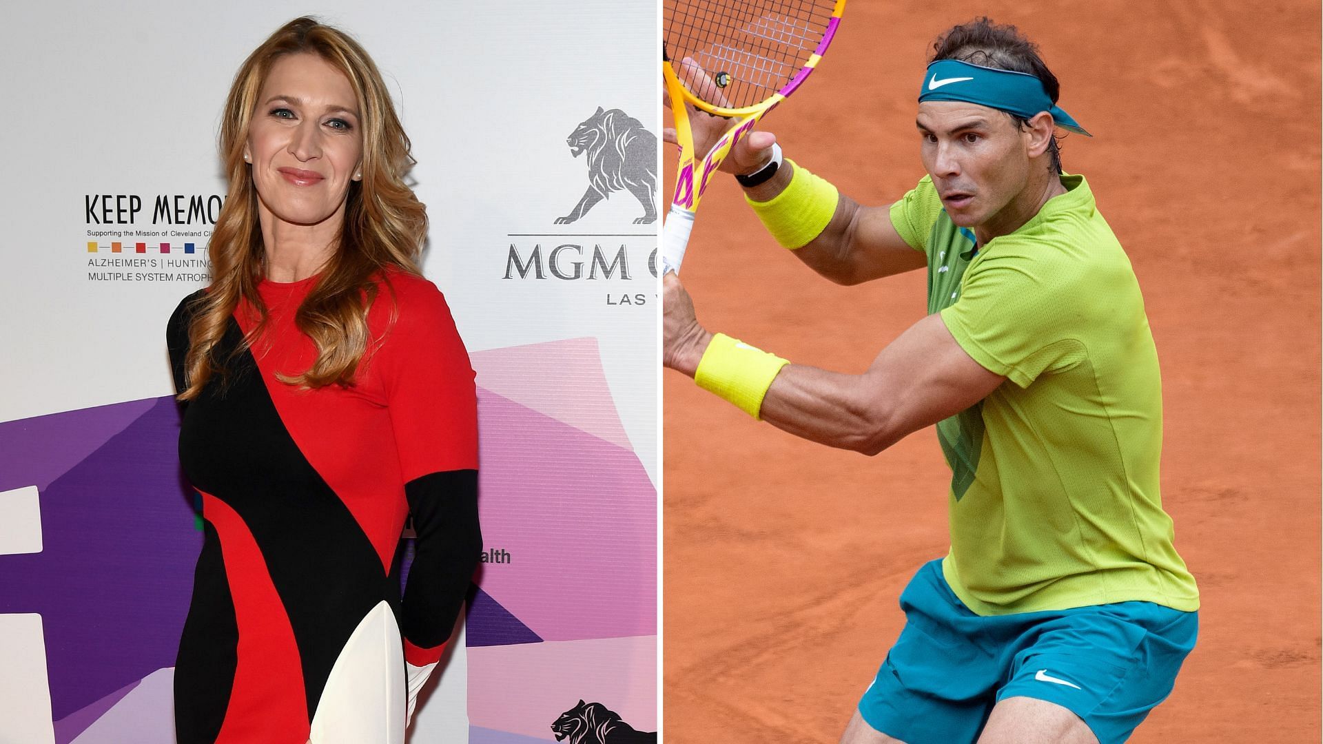 Steffi Graf (L) &amp; Rafael Nadal (R) (Source - GETTY)