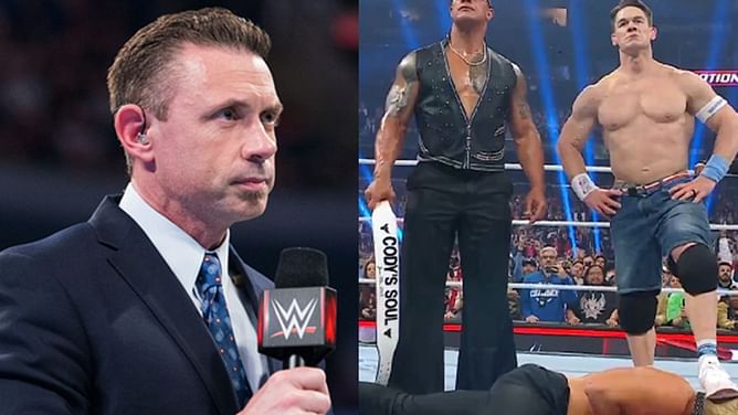Michael Cole reacts to John Cena's shocking heel turn at WWE Elimination Chamber 2025