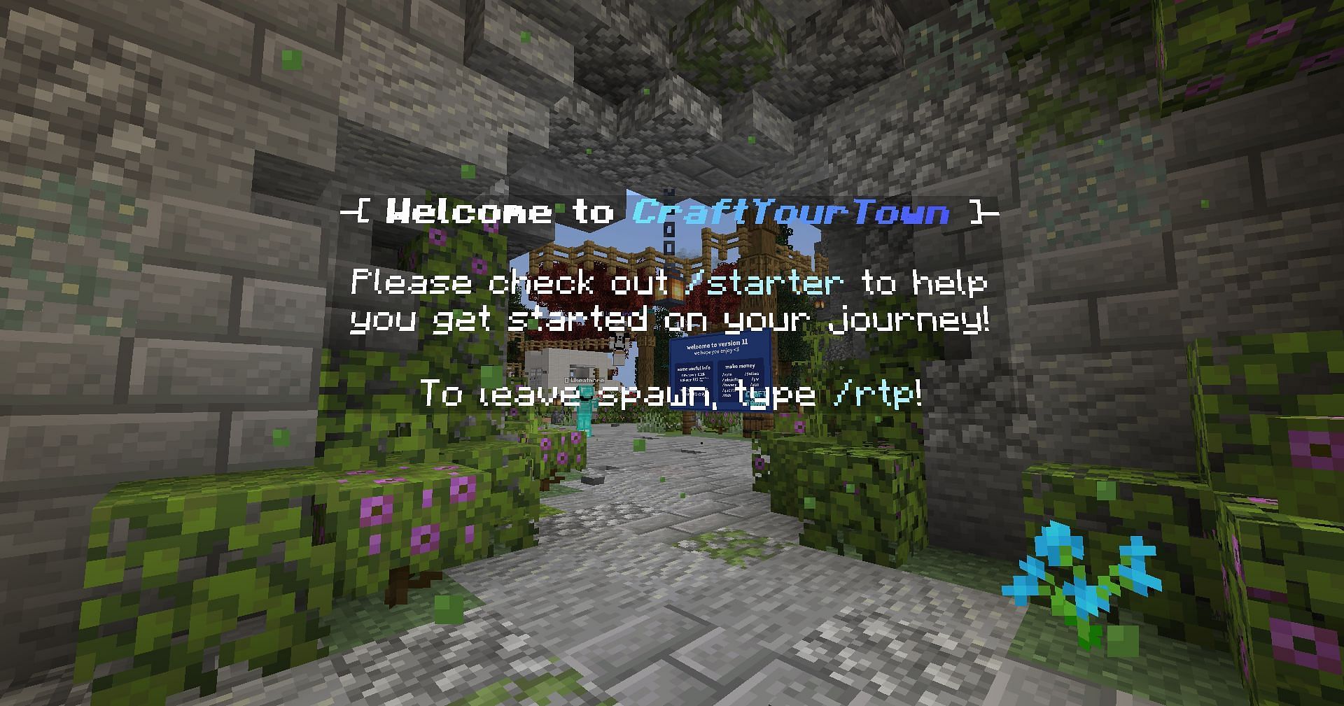 CraftYourTown is a wonderful server to play (Image via Mojang Studios)