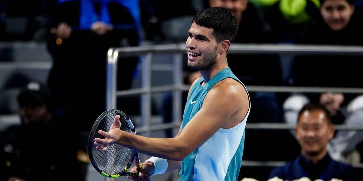 Carlos Alcaraz had a brief reunion with a familiar face at the 2025 BNP Paribas Open in Indian Wells (Source: Getty)