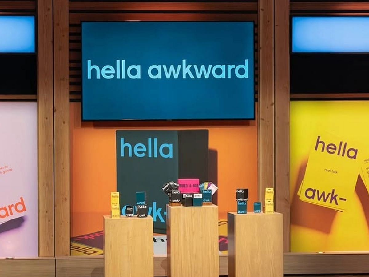 Hella Awkward from Shark Tank season 16 (Image via Instagram/@hellaawkwardcards)