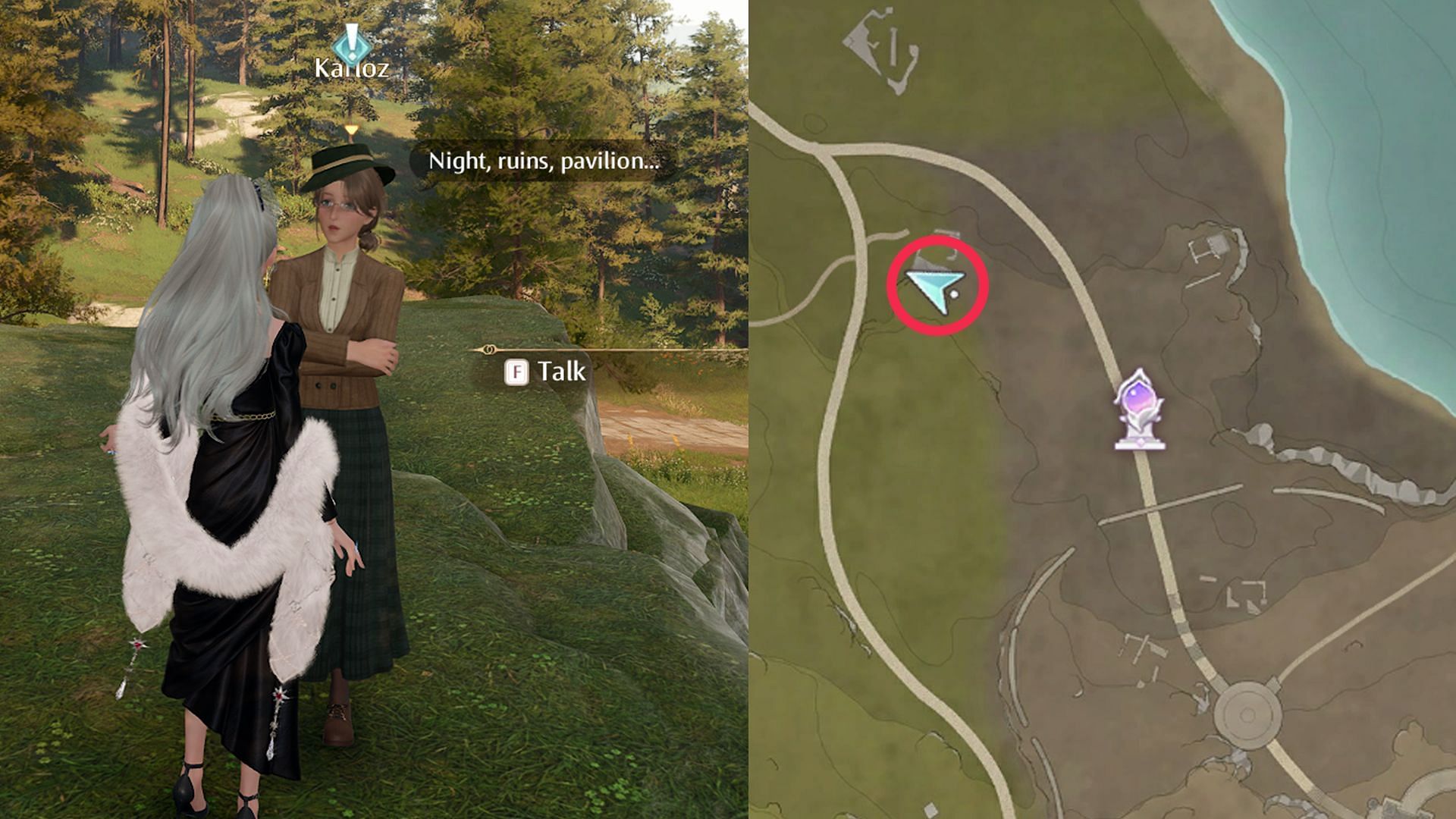 Location of The Secrets at Twelve quest in Infinity Nikki (Image via Sportskeeda Gaming/Infold Games)