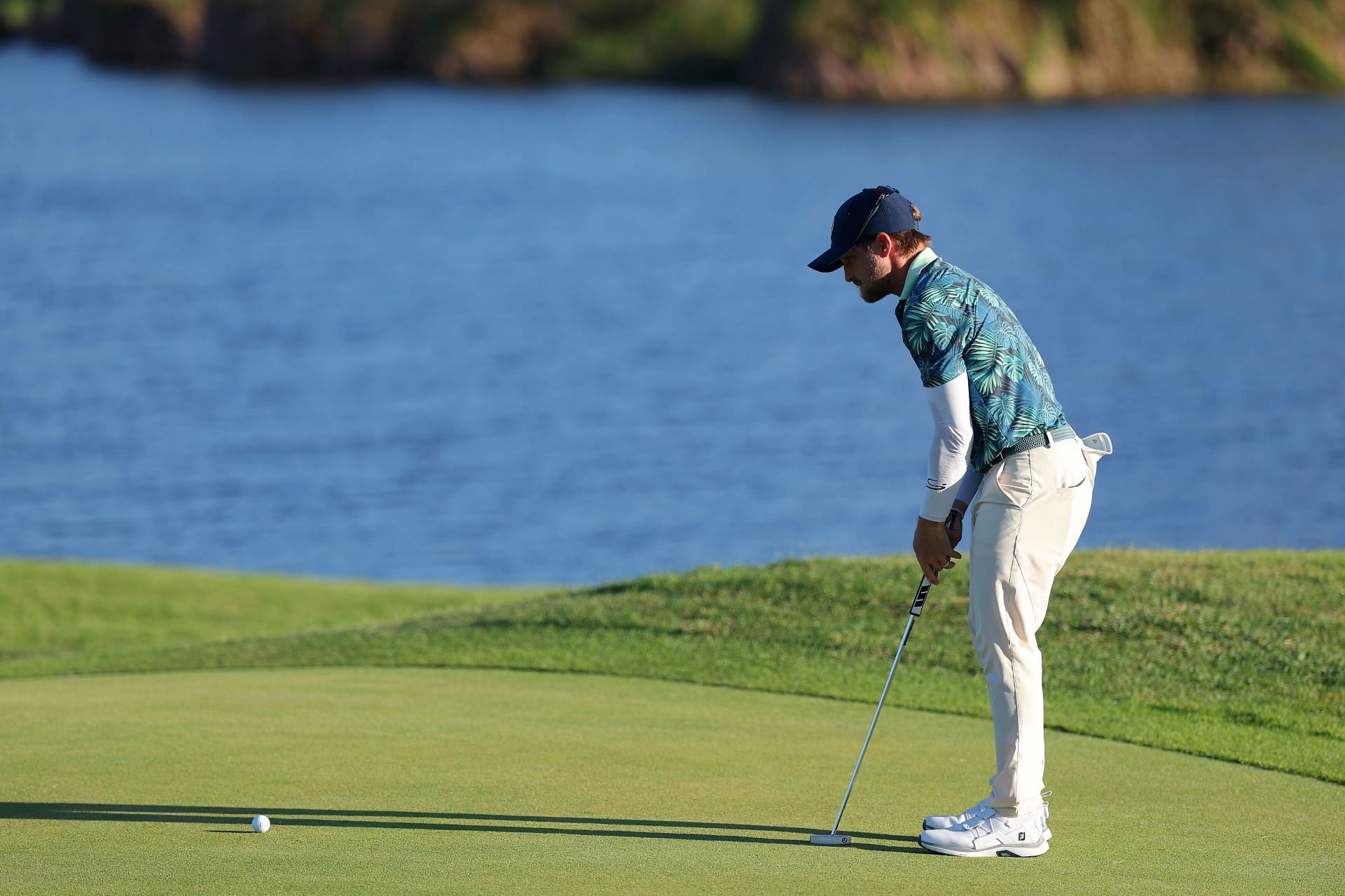 Cook during round 3 of the 2025 Puerto Rico Open (via Getty)