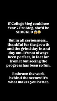 Megan Gustafson reflects on her career