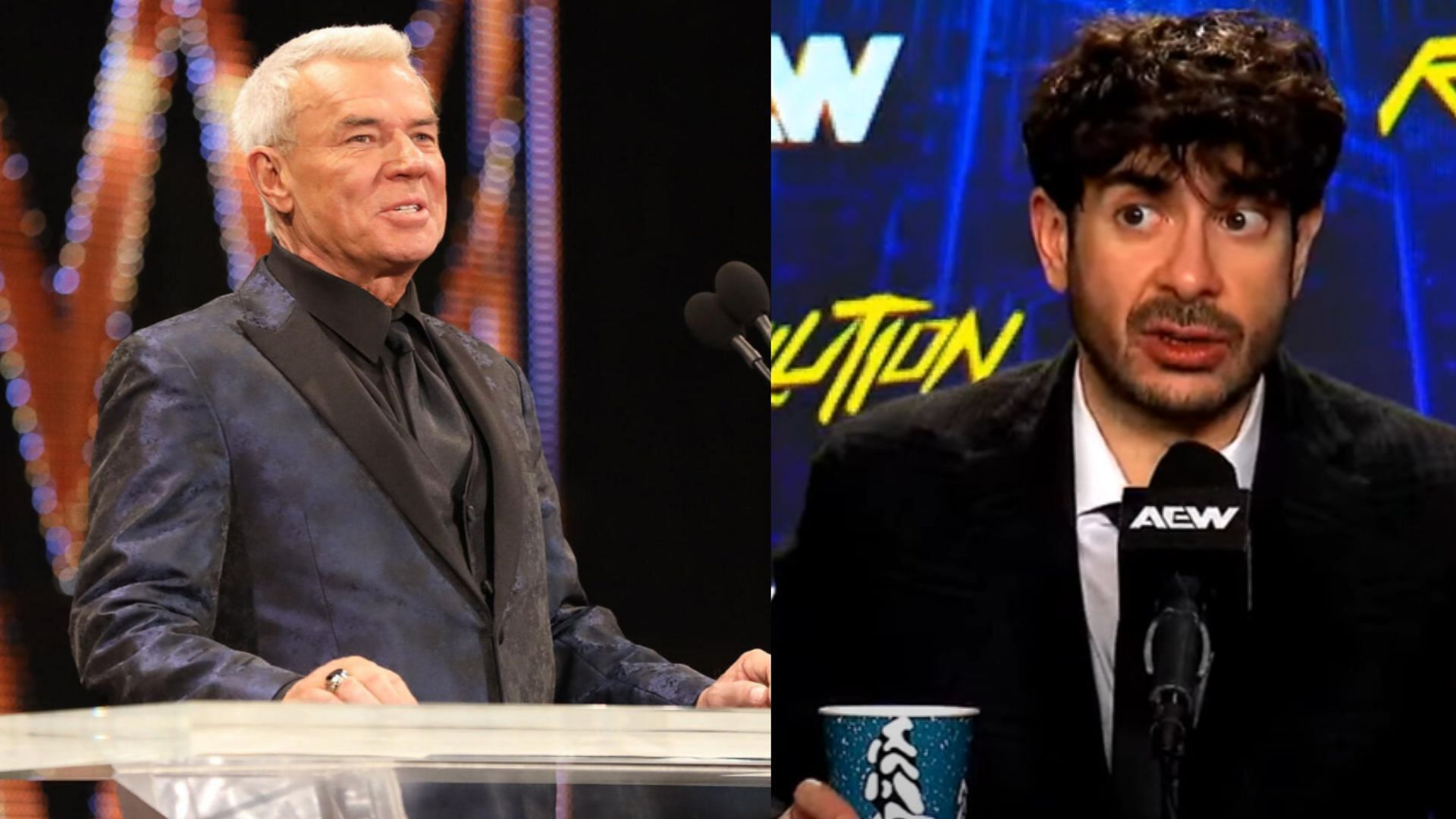 Eric Bischoff (left) / Tony Khan (right) [Image Credits: WWE