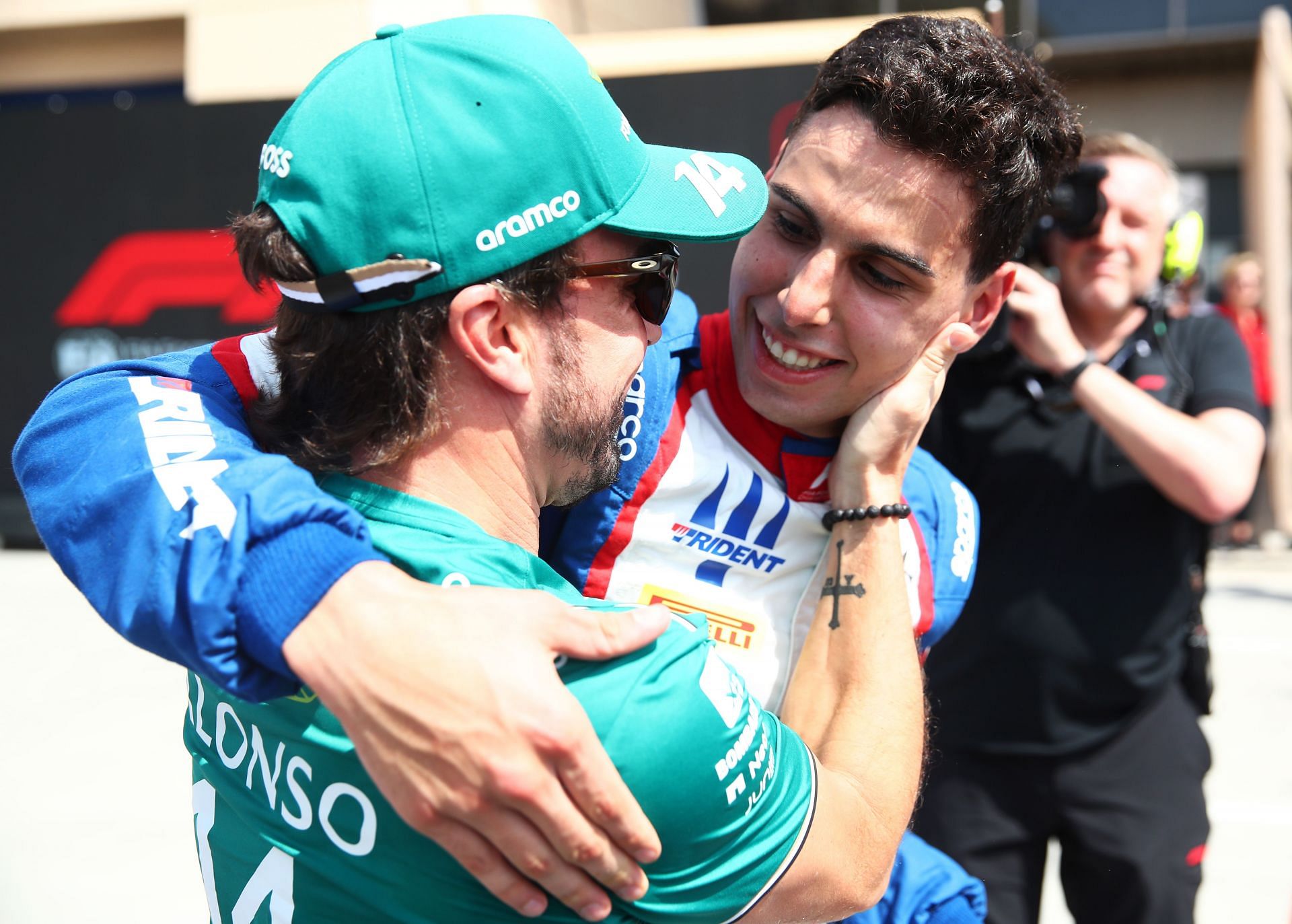 Fernando Alons with rookie Gabriel Bortoleto (Image Source: Getty)