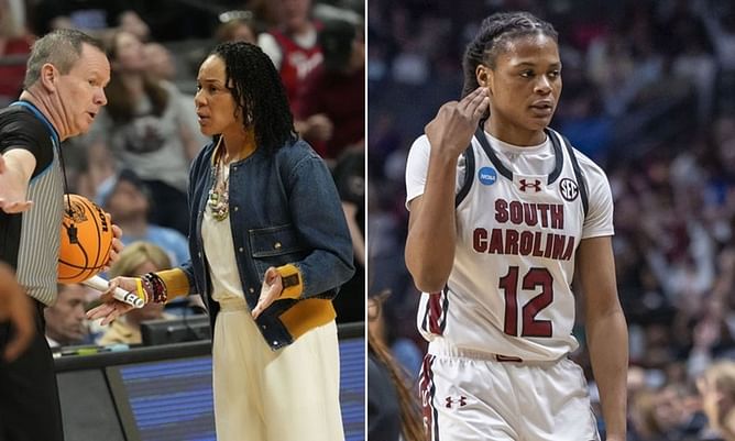 Dawn Staley makes her feelings known on MiLaysia Fulwiley after South Carolina star takes over Maryland game in Sweet 16 win