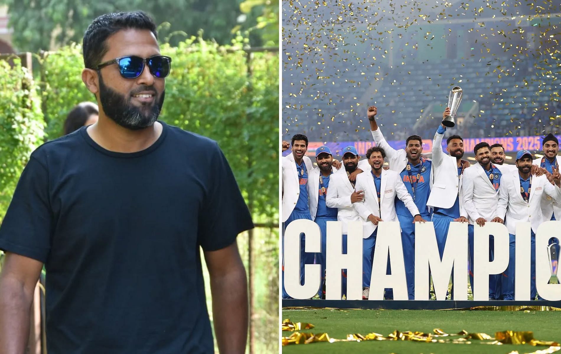 Wasim Jaffer (left) trolled Junaid Khan after India