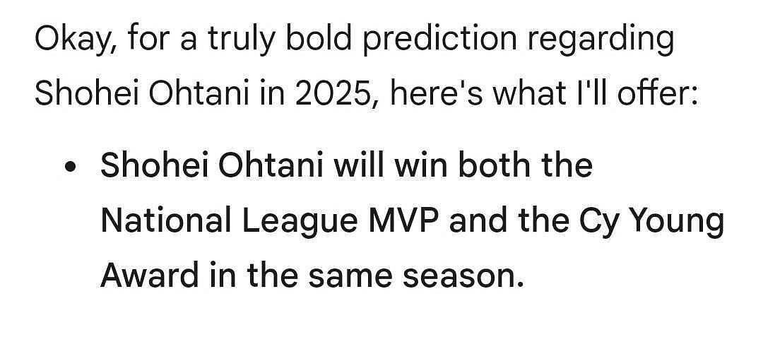 The program believes that Shohei Ohtani could win the MVP and Cy Young Award this season (Photo Source: Google Gemini)