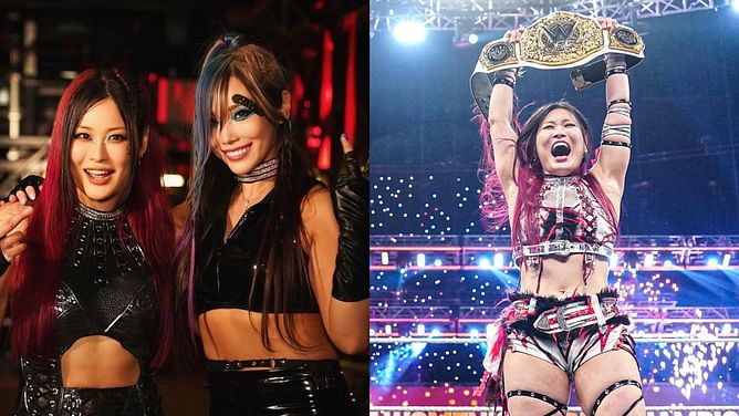 Kairi Sane reacts to IYO SKY's game-changing title win on WWE RAW