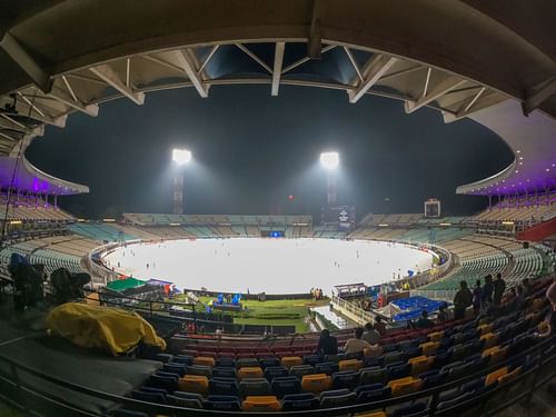 Eden Gardens, the venue for the opening match of the IPL, is fully covered to ensure rain doesn't seep through - Source: Getty