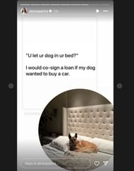 Danica Patrick's story - Source: via @danicapatrick on Instagram