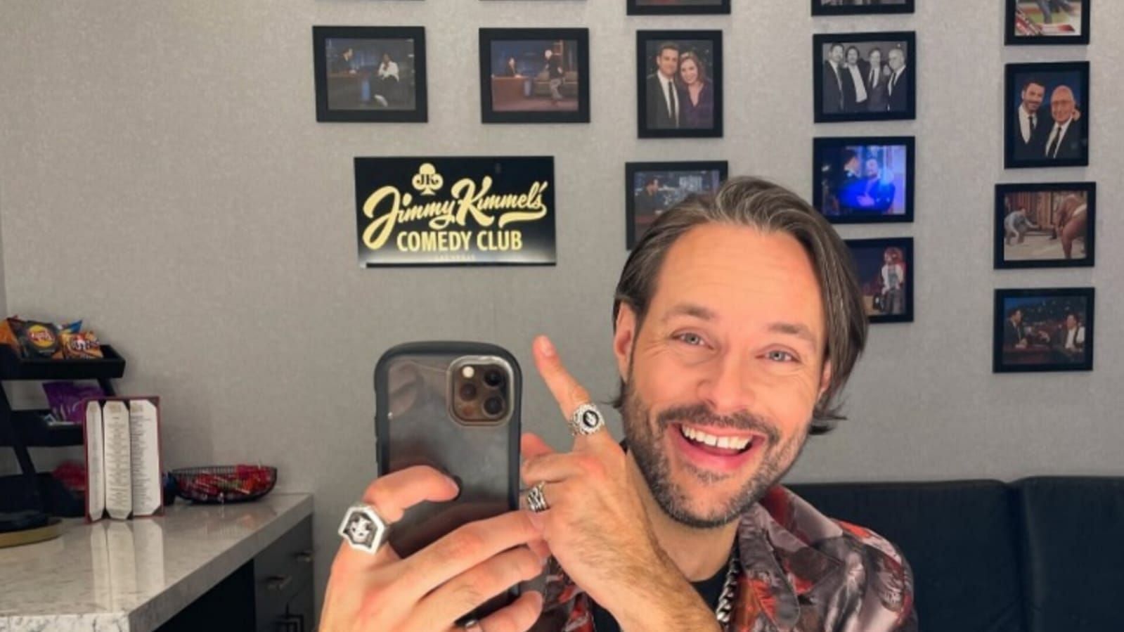 Jeff Leach at Jimmy Kimmel&#039;s comedy club (Image via @jeffleach on Instagram)