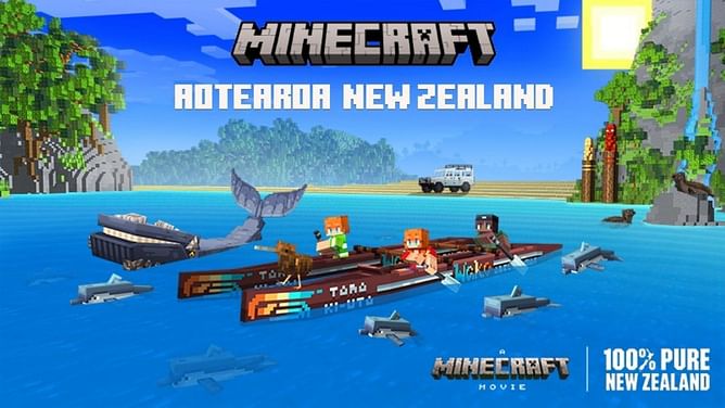 Minecraft teams up with Tourism New Zealand and Warner Bros' for an exciting new DLC