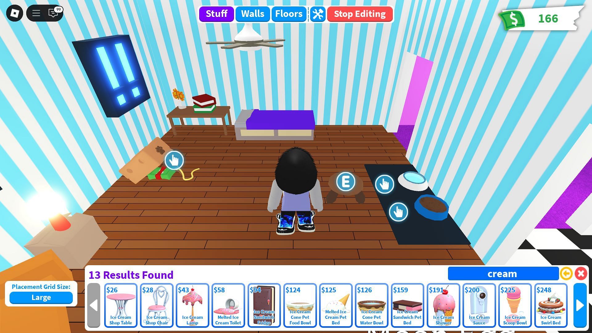 Ice Cream-themed items (Image via Roblox)