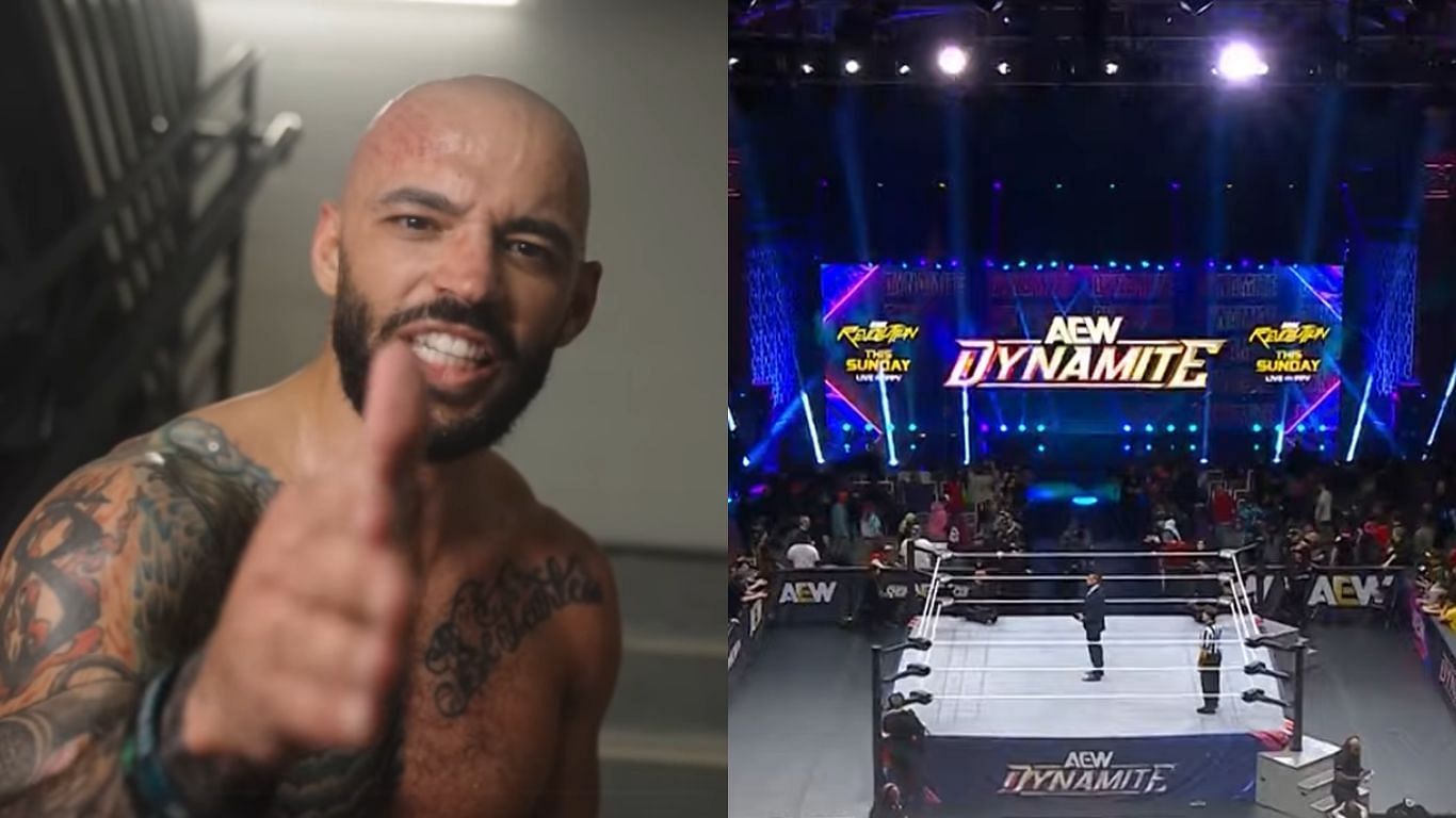 Ricochet left WWE to sign with AEW last year [image source: AEW Facebook and YouTube]