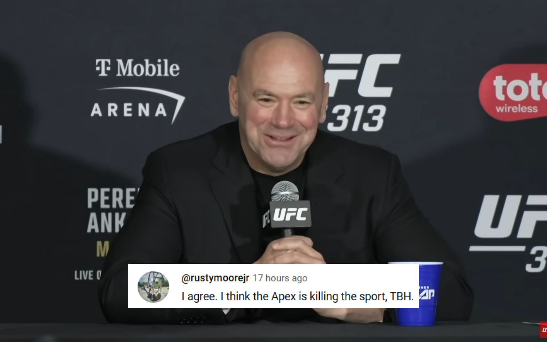 Fans have objected to the UFC and Dana White