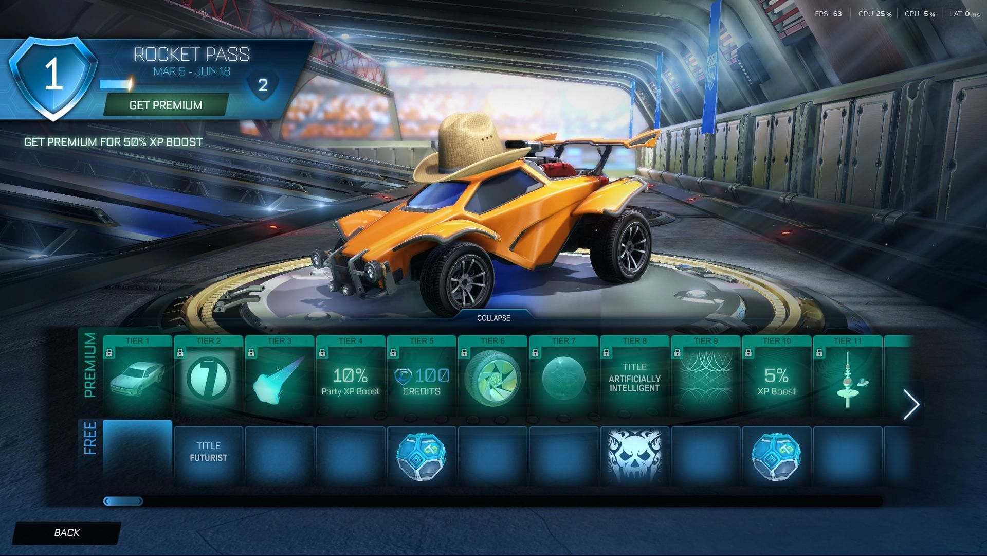 Season 18 Rocket Pass rewards (Image via Sportskeeda Gaming || Psyonix)