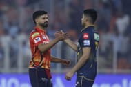 Shreyas Iyer and Shubman Gill shaking hands after 2025 IPL - GT v PBSK match - Source: Getty Images