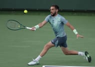 Damir Dzumhur en el BNP Paribas Open 2025. (Foto: Getty)