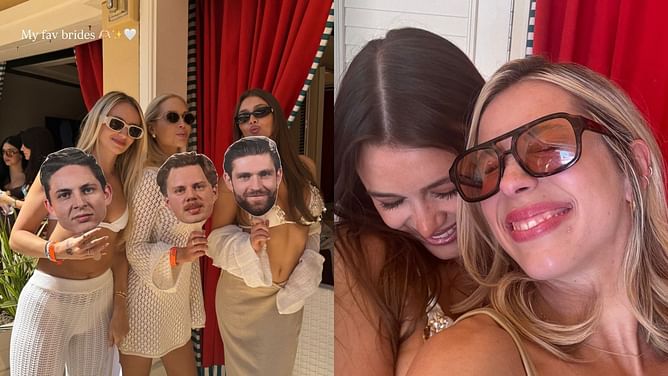 Darnell Nurse’s wife Mikayla shows off unique Oilers-themed props at Leon Draisaitl's fiancée Celeste Desjardins’ bachelorette