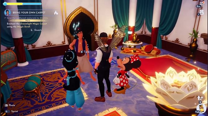 Disney Dreamlight Valley: Bring Your Own Carpet quest.