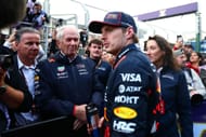 Max Verstappen meeting with Helmut Marko after the Australian Grnd Prix - Source: Getty