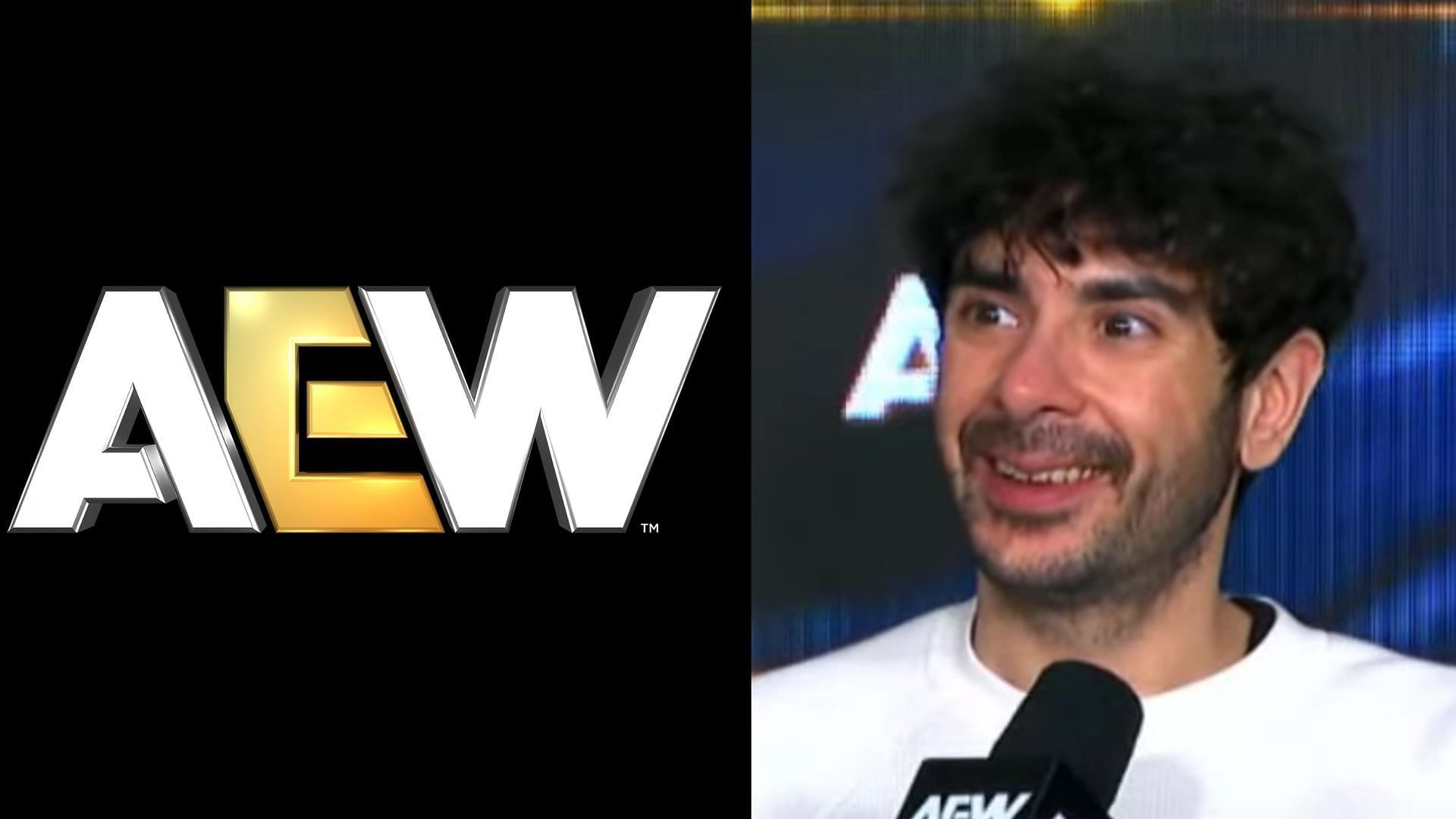 Tony Khan co-founded AEW in 2019. (Image via AEW YouTube and AEW Facebook) 