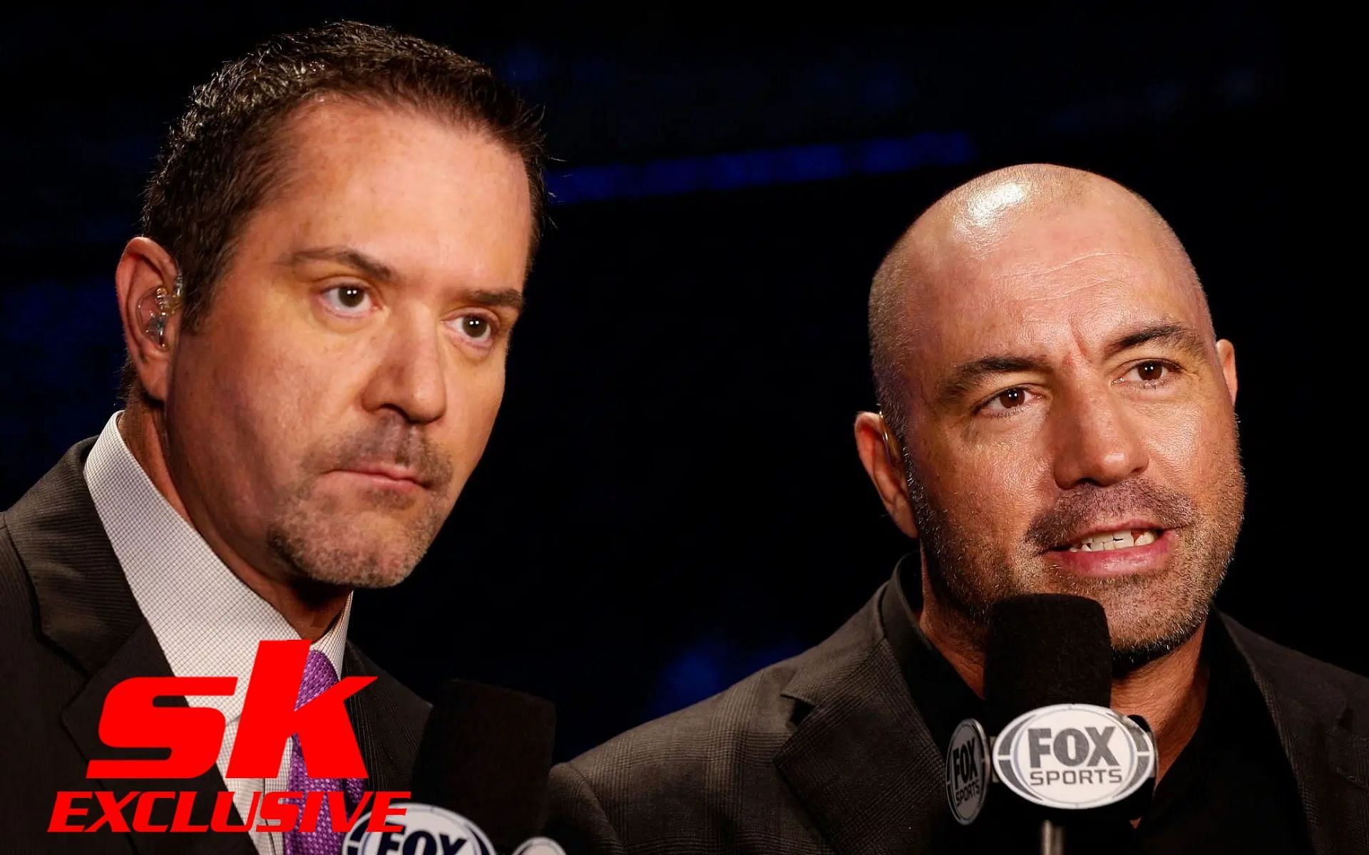 Mike Goldberg recalls calling UFC fights with Joe Rogan on Spike TV [Image courtesy: Sportskeeda, and Getty Images]