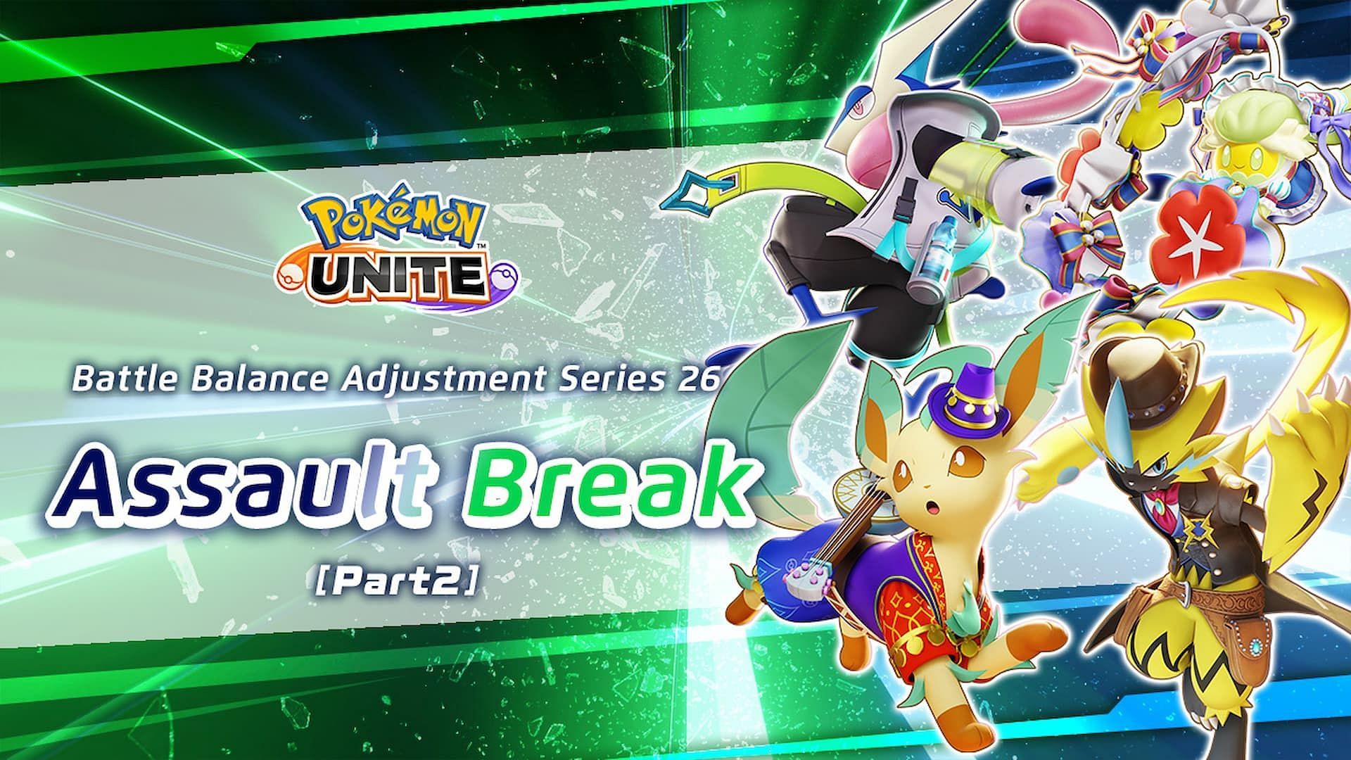 Pokemon Unite update (March 19, 2025) Assault Break Part 2: Patch notes revealed (Ver.1.18.1.4)