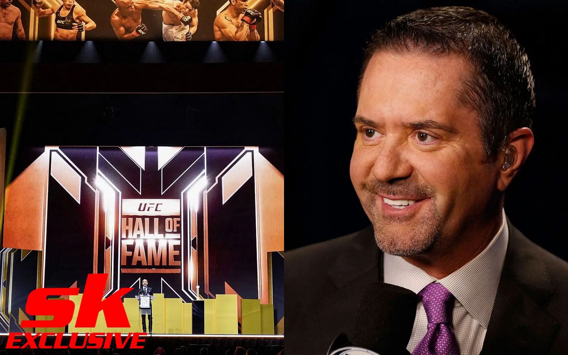 Mike Goldberg opens up about potential UFC Hall of Fame induction [Image courtesy: Sportskeeda, and Getty Images]