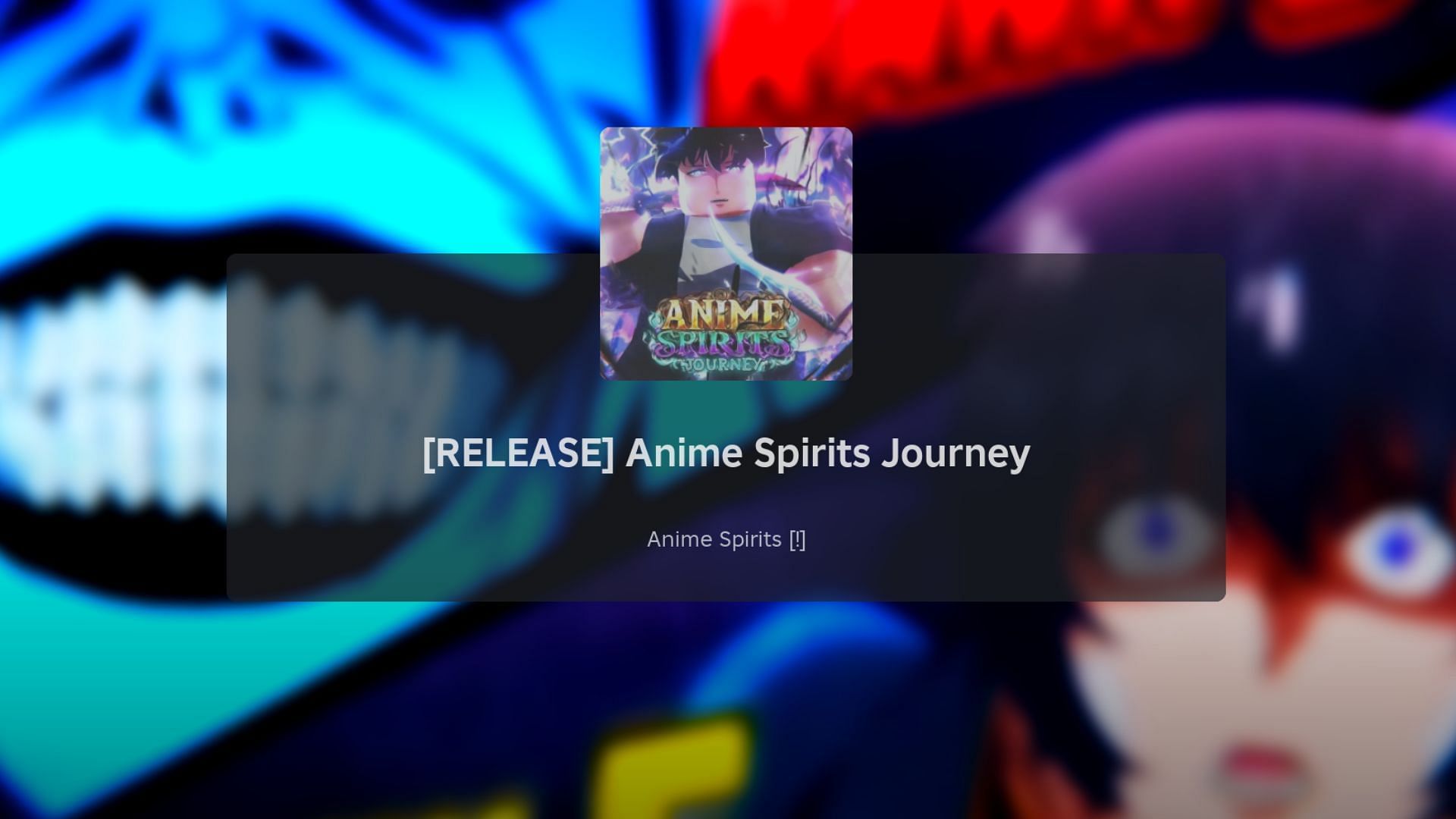 Anime Spirits Journey loading screen