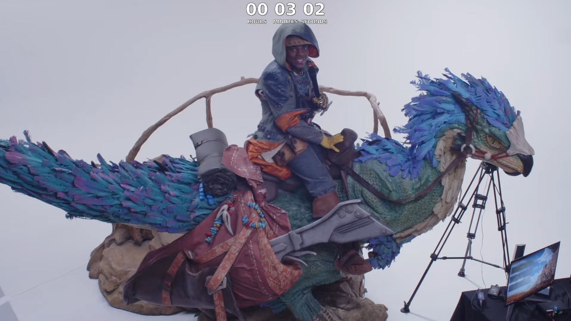 IShowSpeed in Monster Hunter Wilds cosplay for YouTube marathon stream (Image via IShowSpeed/YouTube)