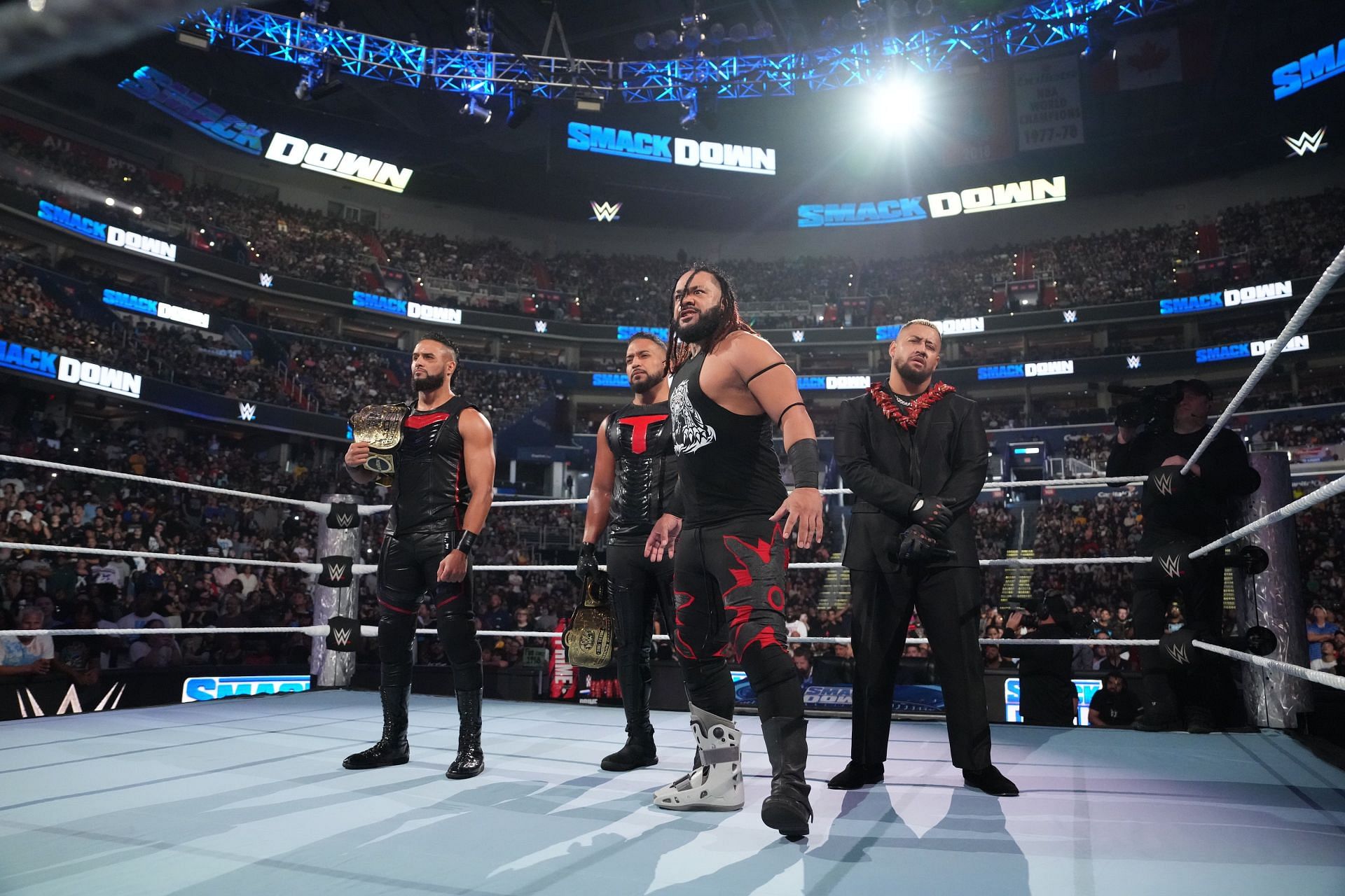 The New Bloodline on SmackDown [Source: Getty]