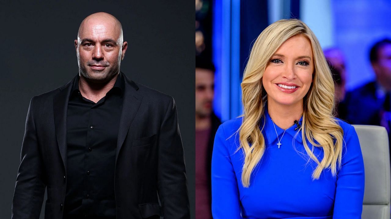 L to R: Joe Rogan and Kayleigh McEnany (images via Getty)