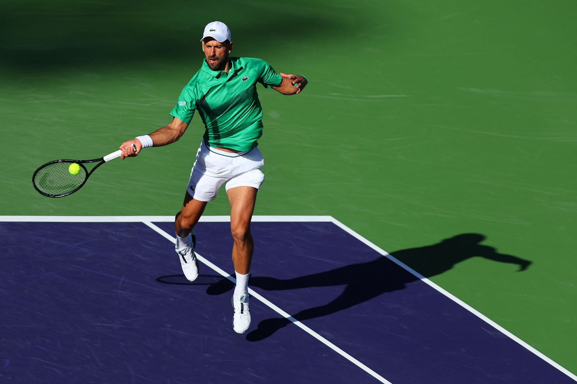 Novak Djokovic at the BNP Paribas Open - Source: Getty