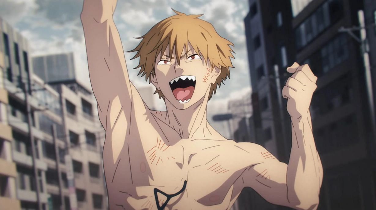 Denji as seen in the anime (Image via MAPPA)