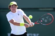 Joao Fonseca of Brazil returns a shot to Jack Draper of Great Britain during the BNP Paribas Open at Indian Wells - Source: Getty