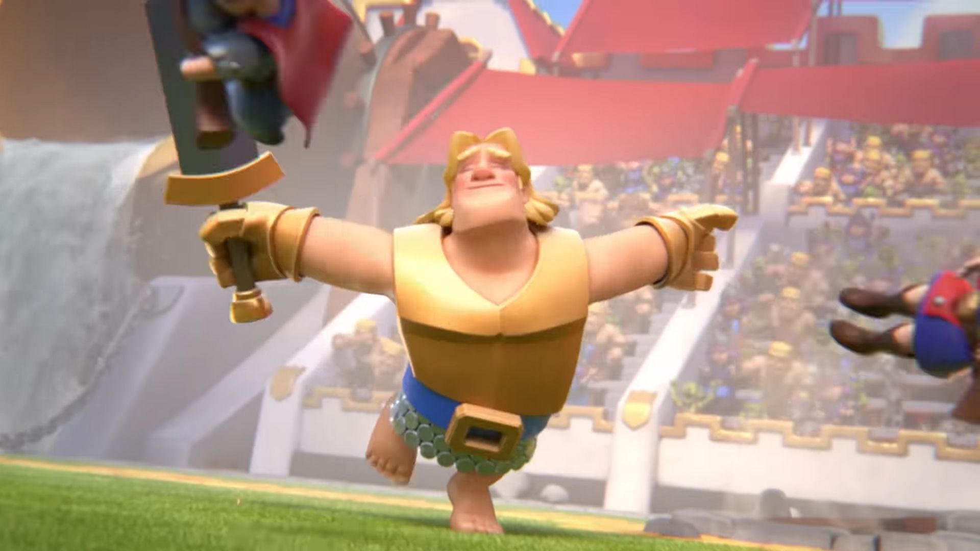 Golden Knight is one of the least-used Champion cards in Clash Royale (Image via Supercell)