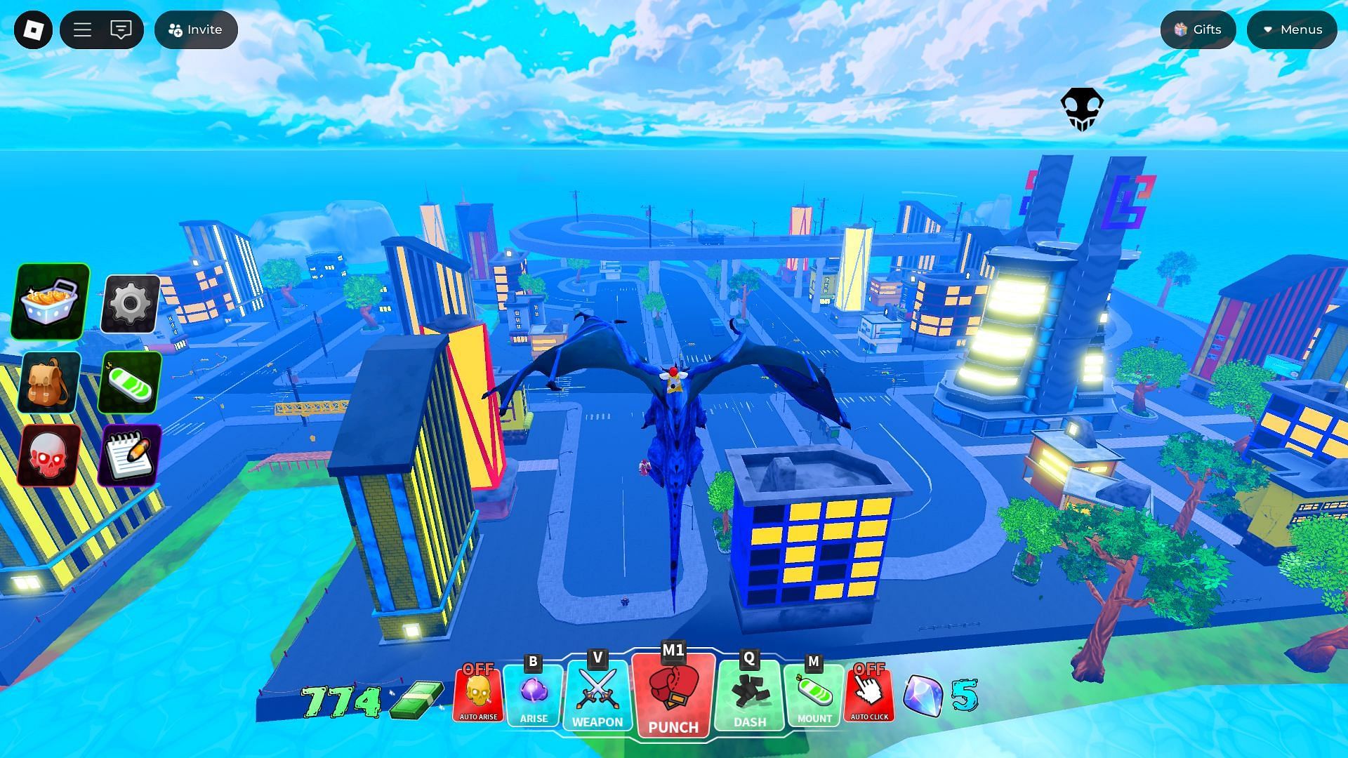 The Blue Dragon Mount (Image via Roblox)