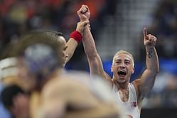NCAA Wrestling Championships 2025 Top Upsets: Dean Peterson pins NCAA champion Richard Figueroa in 125 lbs