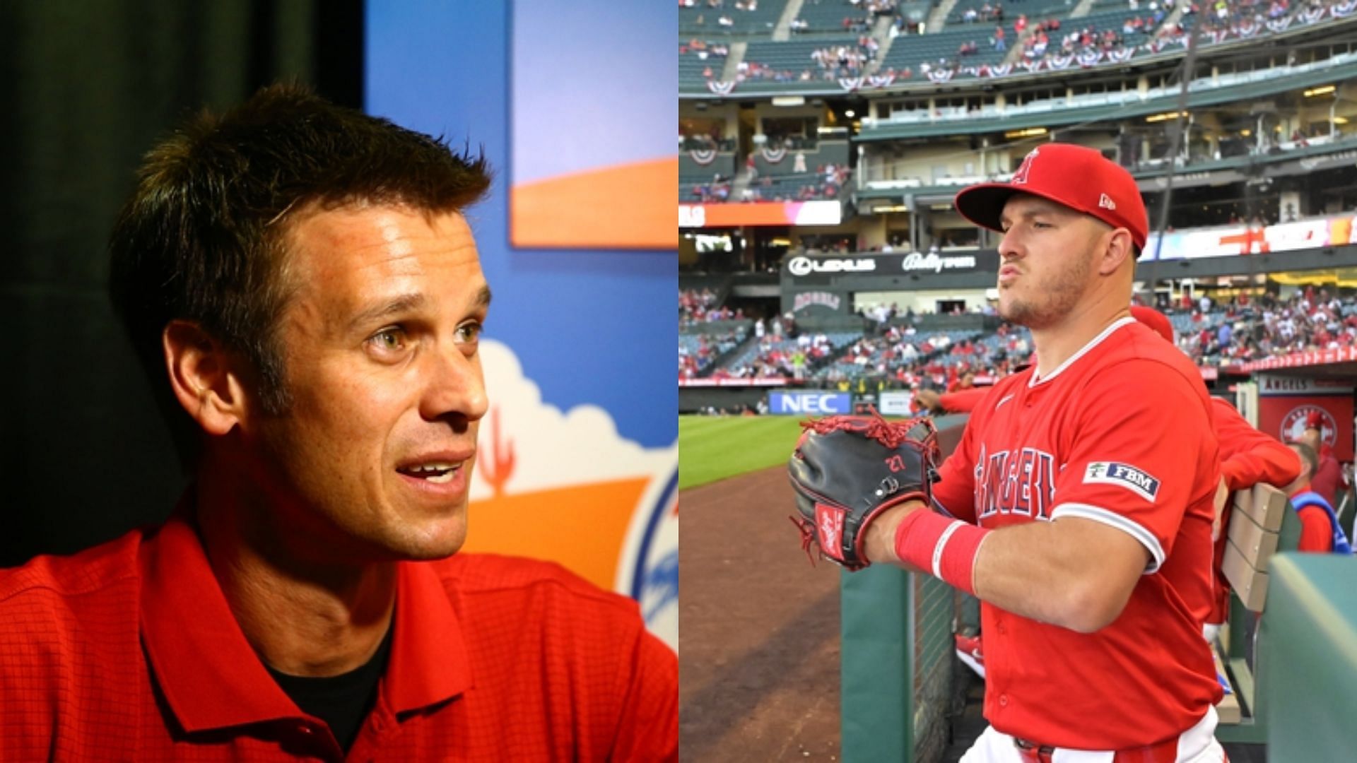 Former Los Angeles Angels GM Jerry Dipoto &amp; Mike Trout