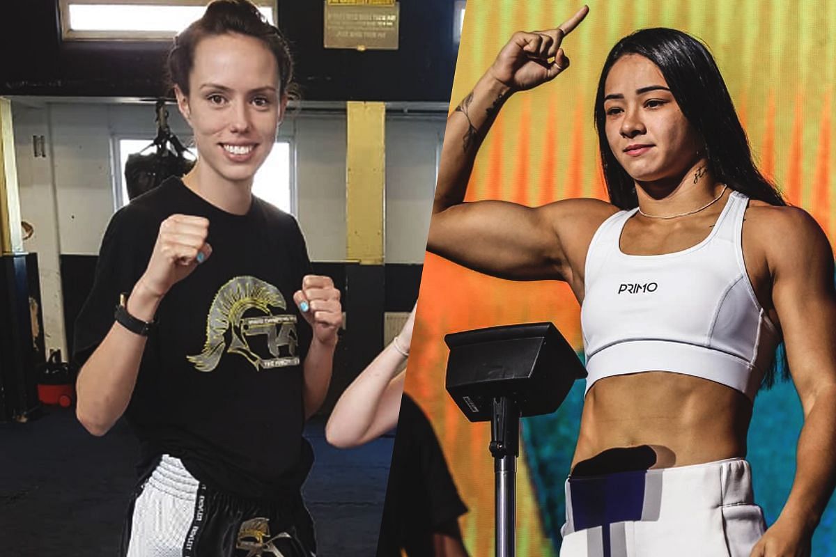 Marie McManamon (left), Allycia Hellen Rodrigues (right) [Photo via ONE Championship]