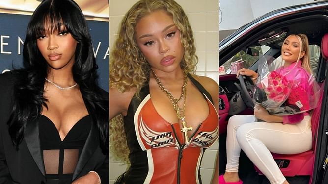 "Yes thick mama": Angel Reese and LiAngelo Ball's ex shower love to Latto's stunning biker chic leather look