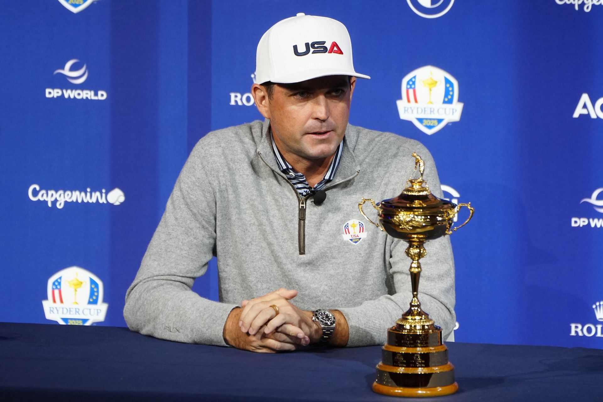 Bradley at the Ryder Cup Year To Go event (via Getty)