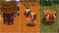 Warm cows, chickens, and pigs will be added to Spring to Life (Image via Sportskeeda Gaming || Mojang Studios)