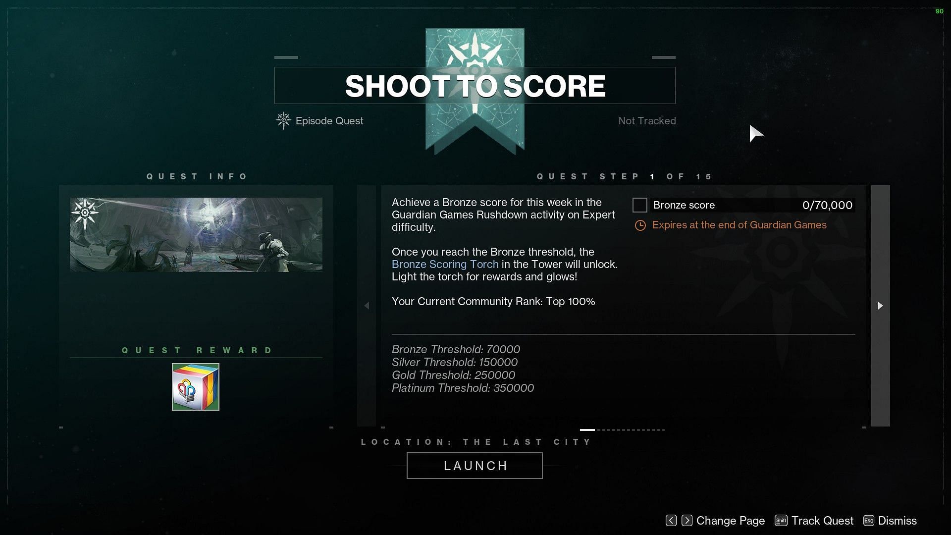 Shoot to Score mission in Destiny 2 (Image via Bungie)