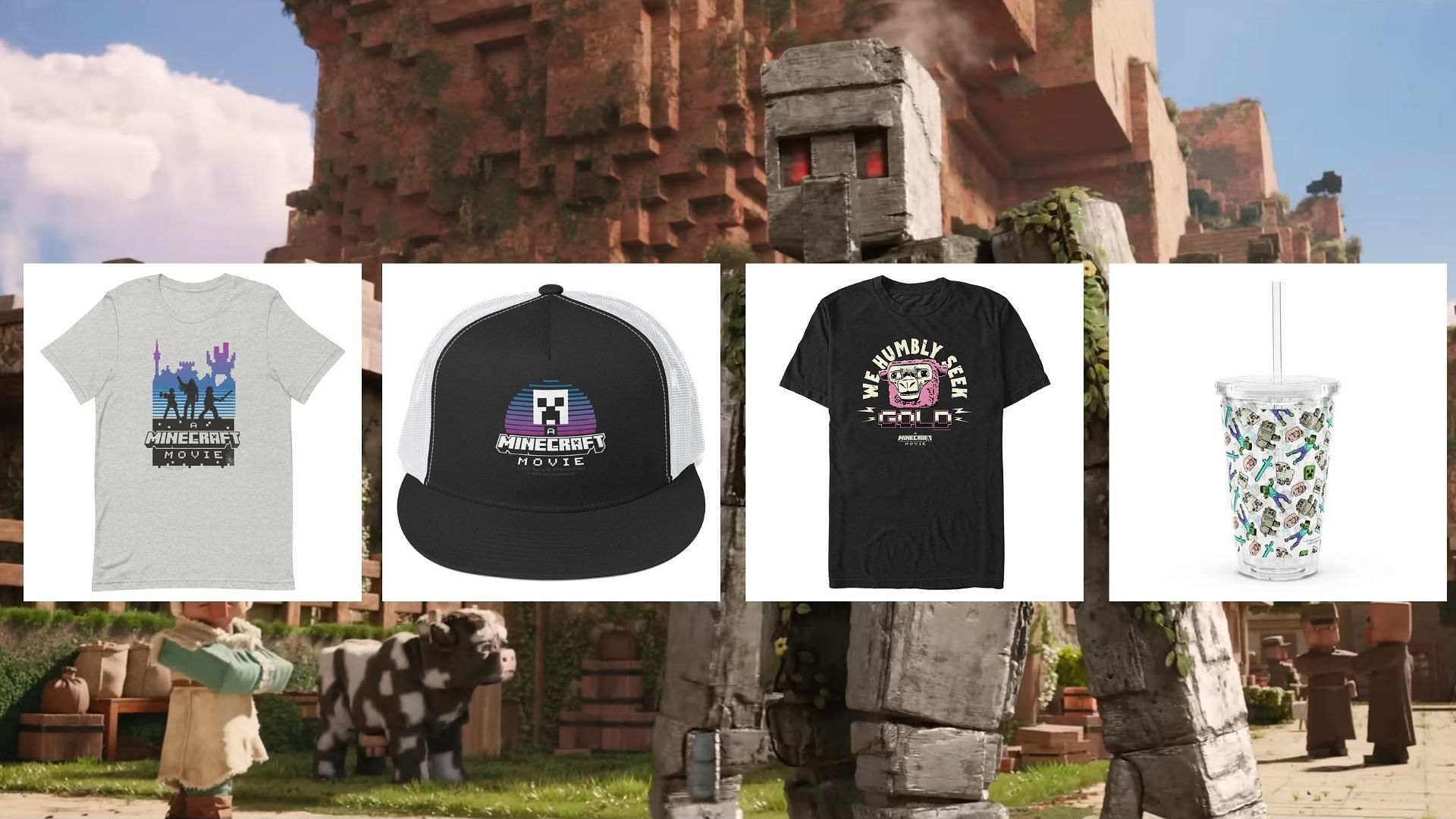 A Minecraft Movie merchandise