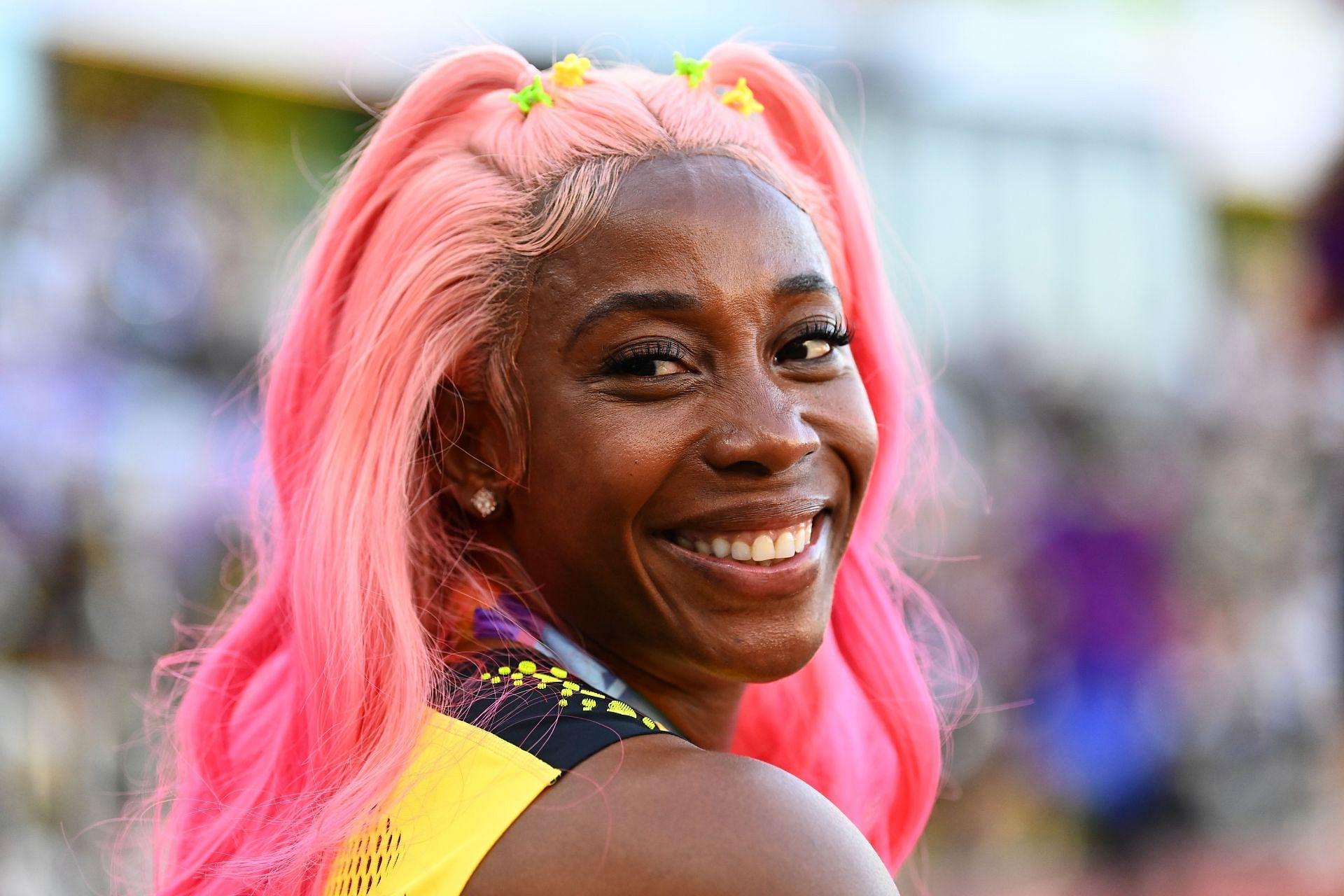 Fraser-Pryce at the 2022 World Athletics Championships (Image Source: Getty)