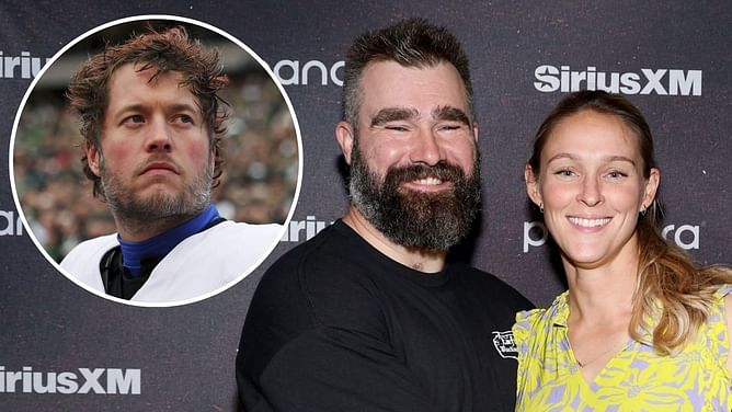 Matthew Stafford has blunt advice for Jason Kelce before arrival of baby No. 4 with wife Kylie Kelce